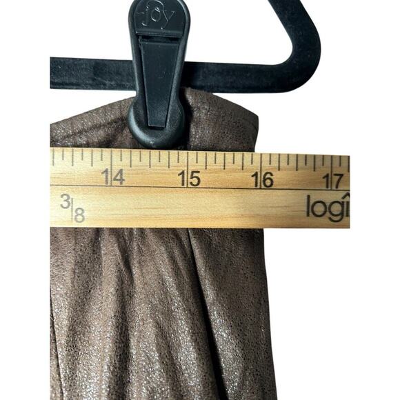 Vintage Reba Skirt Womens Size 14 Brown Velvety Flowy Boho Prairie A-Line Maxi - Picture 10 of 12